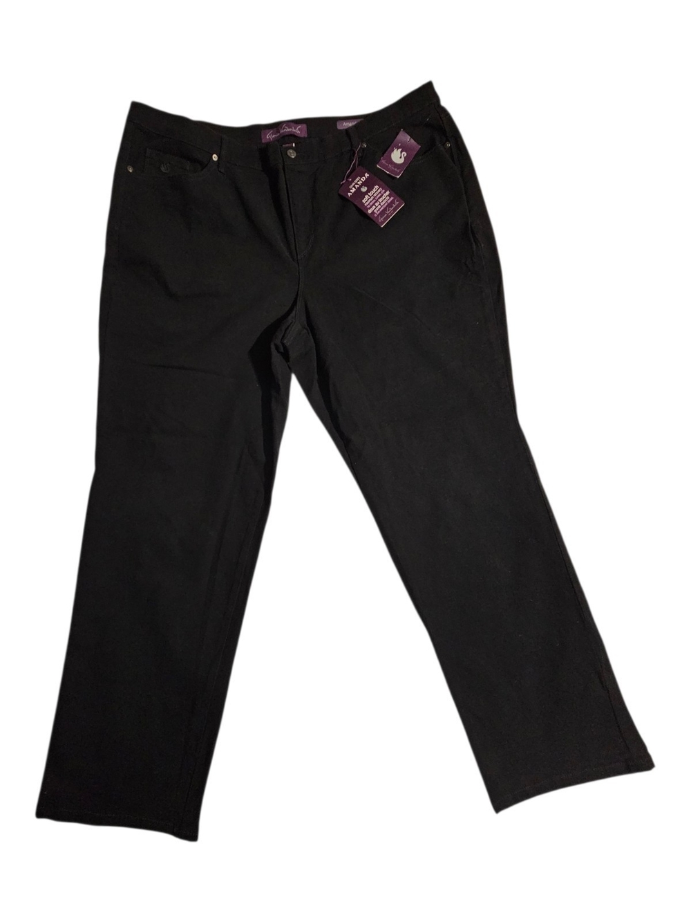 Gloria Vanderbilt Black Straight-Leg Women’s Jeans